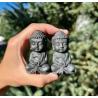 Siyah Şungit Buda Heykeli: Reiki ve Feng Shui Enerji Dekoru