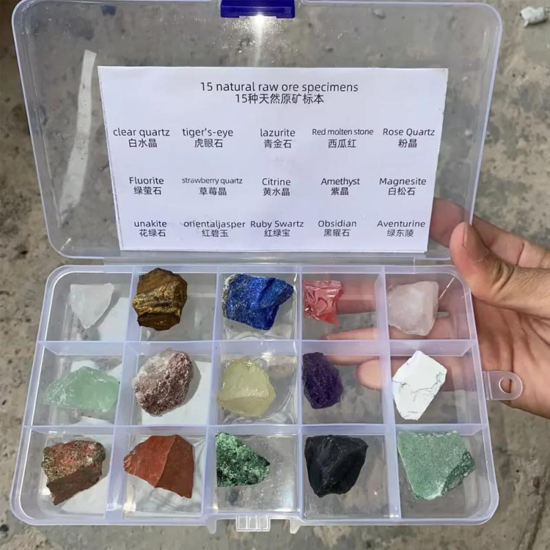 Healing Crystal Set: Reiki Stones, Quartz & Minerals for Meditation