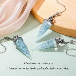 Pendolo di cristallo dei chakra | Set di 7 pietre per rabdomanzia e guarigione