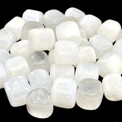 Pietre levigate di selenite - Cristalli curativi per l'arredamento della casa e l'acquascaping