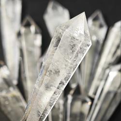 Ensemble tour de cristal d'améthyste et de quartz - Pendule et baguette de guérison