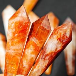 Ensemble tour de cristal d'améthyste et de quartz - Pendule et baguette de guérison