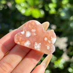 Sculture in pietra naturale: ciliegio, muschio, avventurina e fluorite
