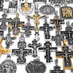 Collier Viking Tueur de Dragons - Pendentif Croix en Acier Inoxydable
