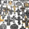 Collier Viking Tueur de Dragons - Pendentif Croix en Acier Inoxydable