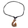 Collier ras du cou maori en os d'hameçon | Pendentif style vintage