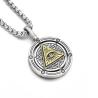 Pendentif œil protecteur rotatif | Collier amulette égyptienne pour homme