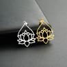 Set di collana e orecchini con ciondolo Unalome e Lotus - Creazione di gioielli buddisti