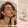 Set di collana e orecchini con ciondolo Unalome e Lotus - Creazione di gioielli buddisti