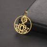 Set di collana e orecchini con ciondolo Unalome e Lotus - Creazione di gioielli buddisti