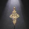 Set di collana e orecchini con ciondolo Unalome e Lotus - Creazione di gioielli buddisti