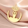Set di collana e orecchini con ciondolo Unalome e Lotus - Creazione di gioielli buddisti