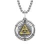 Pendentif œil protecteur rotatif | Collier amulette égyptienne pour homme