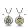 Pendentif œil protecteur rotatif | Collier amulette égyptienne pour homme