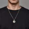 Pendentif œil protecteur rotatif | Collier amulette égyptienne pour homme
