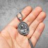 Collier pendentif Vierge Marie en acier inoxydable - Amulette puissante