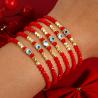 Set aus rotem Armband im böhmischen Stil: Glücksbringer und Amulette für Paare