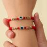 Set aus rotem Armband im böhmischen Stil: Glücksbringer und Amulette für Paare