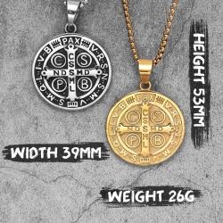 Halskette mit der Medaille des Heiligen Benedikt | Schutz und Glaube