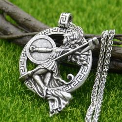 Collier pendentif déesse Athéna : Bijou inspiré de la mythologie grecque pour femme