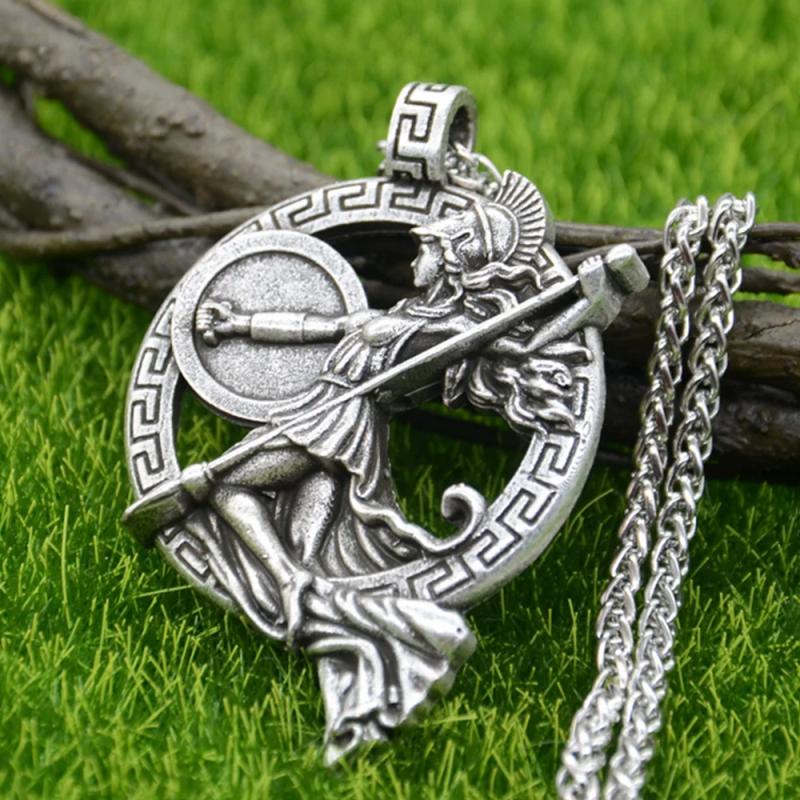 Collier pendentif déesse Athéna : Bijou inspiré de la mythologie grecque pour femme