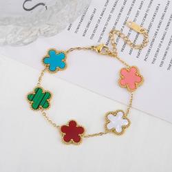 Luxuriöses Edelstahl-Armband mit Blumenmuster für Damen | Verstellbares Geschenk