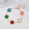 Luxuriöses Edelstahl-Armband mit Blumenmuster für Damen | Verstellbares Geschenk
