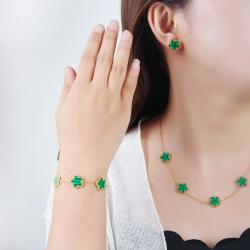 Luxuriöses Edelstahl-Armband mit Blumenmuster für Damen | Verstellbares Geschenk