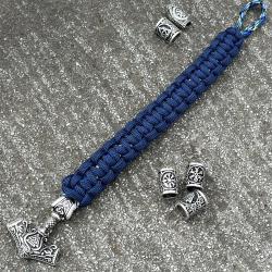 Bracciale con rune norrene Mjolnir: amuleto vichingo