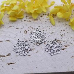 DIY-Charm-Set: Hexenknoten-, Lotus- und Vogelanhänger zum Armbandbasteln