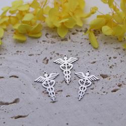 DIY-Charm-Set: Hexenknoten-, Lotus- und Vogelanhänger zum Armbandbasteln