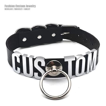Buchstaben-Choker im Punk-Stil – Personalisierbar & Cosplay