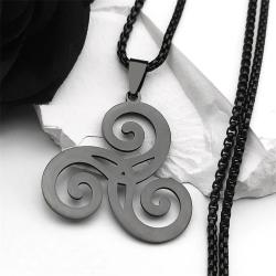 Gothic-Triquetra-Halskette | Keltischer Knoten aus Edelstahl