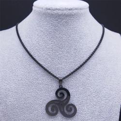 Gothic-Triquetra-Halskette | Keltischer Knoten aus Edelstahl