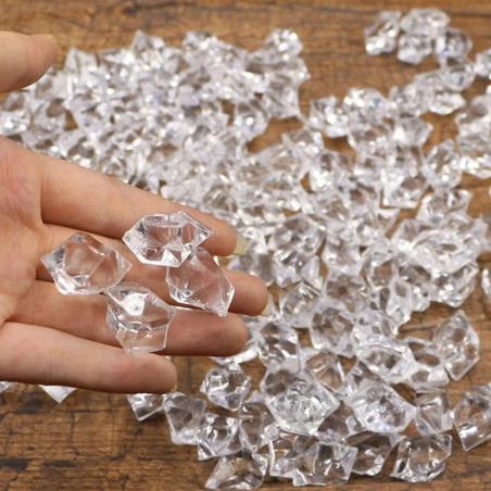 Kristal Berrak Buz Taşları - Partiler ve Etkinlikler İçin 100/200 Adet Akrilik Dolgu Malzemesi...