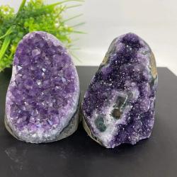 Géode de cristal d'améthyste : Quartz uruguayen brut pour la décoration intérieure et le Reiki