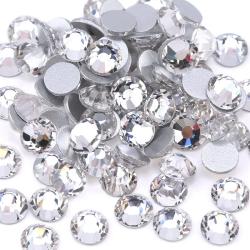 Strass transparents pour ongles - 3D et dos plat | SS3-SS50