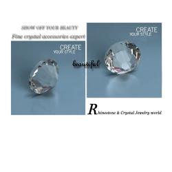 Tırnaklar için Şeffaf Kristal Rhinestone Taşlar - 3D ve Düz Yüzeyli | SS3-SS50