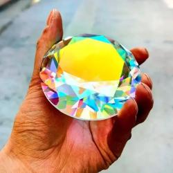 Prisme en cristal K9 scintillant de couleur AB Décoration intérieure