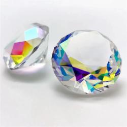 Prisme en cristal K9 scintillant de couleur AB Décoration intérieure