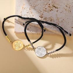 Pendentif Roue d'Hécate Wiccan | Breloque et amulette en acier inoxydable