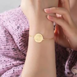 Pendentif Roue d'Hécate Wiccan | Breloque et amulette en acier inoxydable