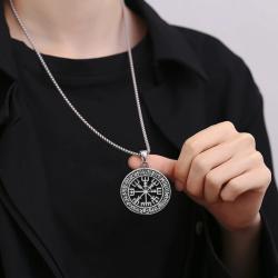 Colliers amulettes vikings et nordiques - Pendentifs boussole