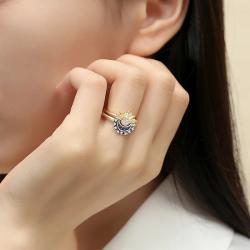 Bagues en argent sterling pour femmes | Motifs couronne, cœur et os de poulet
