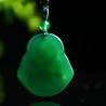 Genuine Myanmar Jade Buddha Guanyin Pendant Necklace