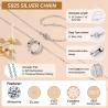 Collier pendentif boucle infinie en moissanite - Argent sterling plaqué or...