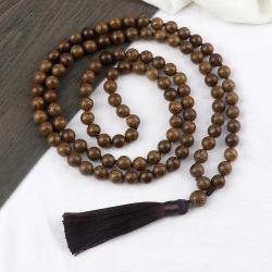 Collier Mala vintage en bois | Bijoux de méditation et de prière