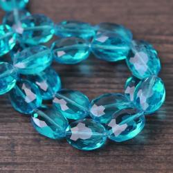 Perles ovales en cristal | 3 tailles pour la création de bijoux et les loisirs créatifs