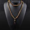 Collier Mala vintage en bois | Bijoux de méditation et de prière