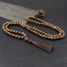 Collier Mala vintage en bois | Bijoux de méditation et de prière